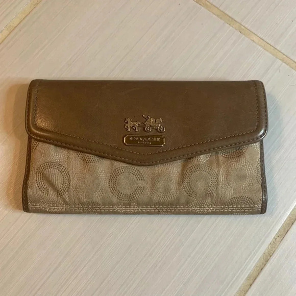 Coach Madison Long Wallet Leather  Brown - Picture 6 of 11